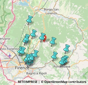 Mappa Via del Trebbiolo, 50060 Fiesole FI, Italia (8.373)