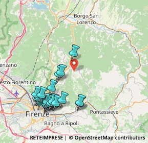 Mappa Via del Trebbiolo, 50060 Fiesole FI, Italia (8.989)