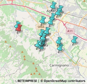 Mappa Via Botticelli, 51039 Quarrata PT, Italia (2.9105)