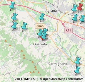 Mappa Via Botticelli, 51039 Quarrata PT, Italia (6.141)