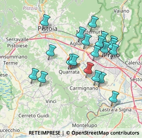 Mappa Via Botticelli, 51039 Quarrata PT, Italia (7.0745)