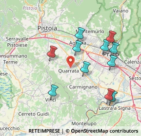 Mappa Via Botticelli, 51039 Quarrata PT, Italia (7.80636)