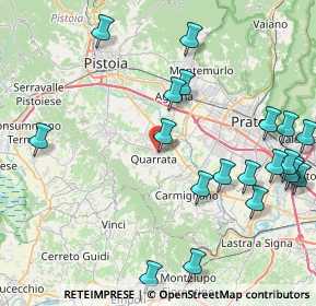 Mappa Via Botticelli, 51039 Quarrata PT, Italia (10.5485)