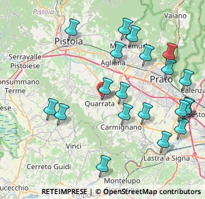 Mappa Via Botticelli, 51039 Quarrata PT, Italia (9.238)
