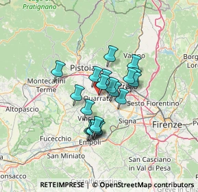 Mappa Via Botticelli, 51039 Quarrata PT, Italia (9.608)