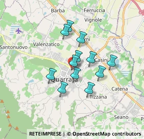 Mappa Via Botticelli, 51039 Quarrata PT, Italia (1.29167)