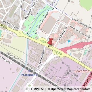 Mappa Via di Prato, 90, 50041 Calenzano, Firenze (Toscana)