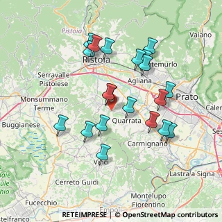 Mappa Via Collimozzi, 51039 Quarrata PT, Italia (7.2575)