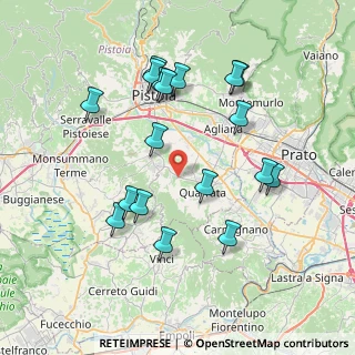 Mappa Via Collimozzi, 51039 Quarrata PT, Italia (7.87889)