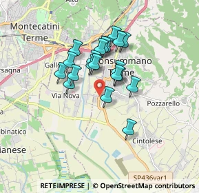 Mappa Via del Terzo, 51015 Monsummano Terme PT, Italia (1.3435)