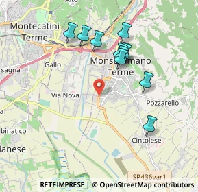 Mappa Via del Terzo, 51015 Monsummano Terme PT, Italia (1.82727)