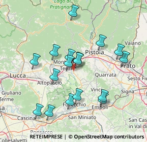Mappa Via del Terzo, 51015 Monsummano Terme PT, Italia (14.50882)