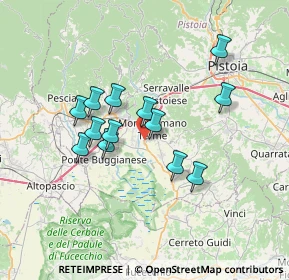 Mappa Via del Terzo, 51015 Monsummano Terme PT, Italia (6.00308)