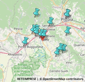Mappa Via del Terzo, 51015 Monsummano Terme PT, Italia (6.72214)