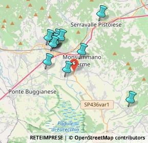 Mappa Via del Terzo, 51015 Monsummano Terme PT, Italia (3.5725)