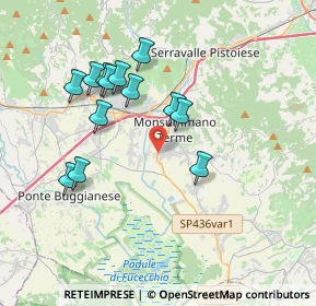 Mappa Via del Terzo, 51015 Monsummano Terme PT, Italia (3.58385)
