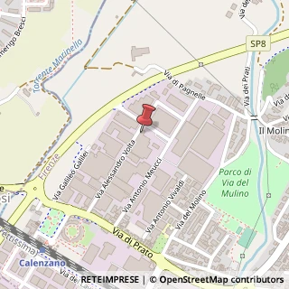 Mappa Via Alessandro Volta, 42, 50041 Calenzano, Firenze (Toscana)