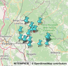 Mappa Viale della Rimembranza, 50060 Londa FI, Italia (11.1735)