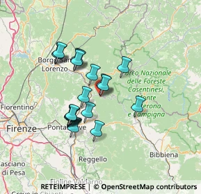 Mappa Viale della Rimembranza, 50060 Londa FI, Italia (11.6315)