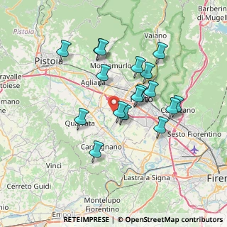 Mappa Via Longobarda, 59100 Prato PO, Italia (6.63176)