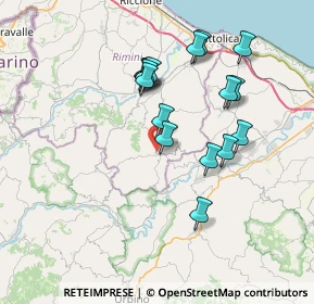 Mappa Via Saludecio, 47836 Mondaino RN, Italia (6.80625)