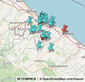 Mappa Via Saludecio, 47836 Mondaino RN, Italia (10.547)