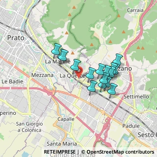 Mappa Via Riccardo Becheroni, 59100 Prato PO, Italia (1.43375)