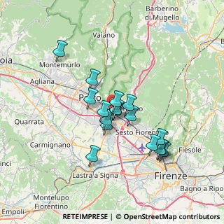 Mappa Via Riccardo Becheroni, 59100 Prato PO, Italia (5.81412)