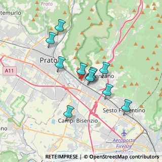 Mappa Via Riccardo Becheroni, 59100 Prato PO, Italia (2.96545)