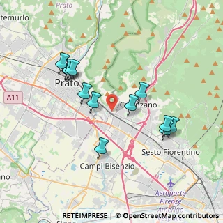 Mappa Via Riccardo Becheroni, 59100 Prato PO, Italia (3.69923)