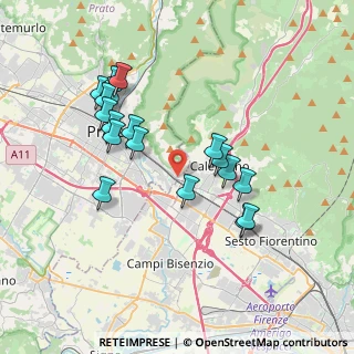 Mappa Via Riccardo Becheroni, 59100 Prato PO, Italia (3.67333)