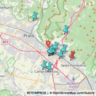Mappa Via Riccardo Becheroni, 59100 Prato PO, Italia (3.00417)