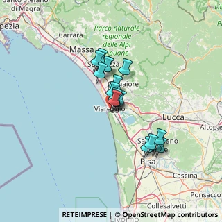 Mappa Via Filippo Corridoni, 55049 Viareggio LU, Italia (10.26882)