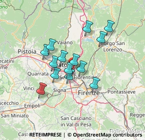 Mappa Via Sandro Pertini, 50040 Calenzano FI, Italia (10.86643)