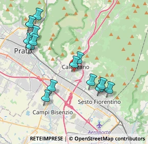 Mappa Via Sandro Pertini, 50040 Calenzano FI, Italia (4.32333)