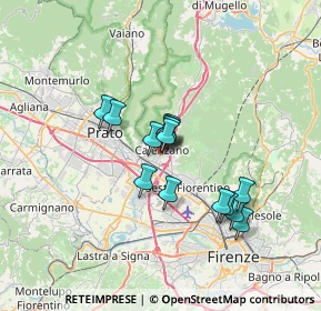 Mappa Via Sandro Pertini, 50040 Calenzano FI, Italia (5.33214)