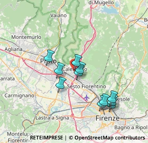 Mappa Via Sandro Pertini, 50040 Calenzano FI, Italia (6.74909)