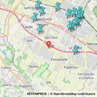 Mappa Via Paronese, 59100 Prato PO, Italia (3.10875)