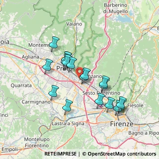 Mappa Via del Pesco, 59100 Prato PO, Italia (6.53944)