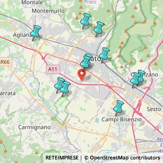 Mappa Via Adamo Papi, 59100 Prato PO, Italia (4.10909)