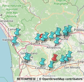 Mappa Via Vecchia Pesciatina, 55012 Capannori LU, Italia (15.8835)