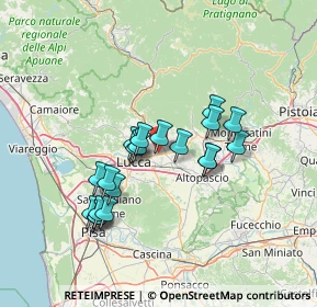 Mappa Via Vecchia Pesciatina, 55012 Capannori LU, Italia (12.2545)