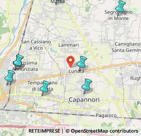 Mappa Via Vecchia Pesciatina, 55012 Capannori LU, Italia (3.9445)