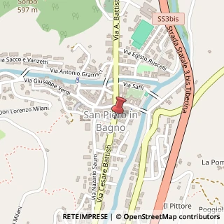 Mappa Via Cesare Battisti, 31, 47021 Bagno di Romagna, Forlì-Cesena (Emilia Romagna)
