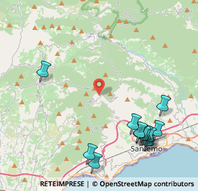 Mappa Strada al prato, 18038 Sanremo IM, Italia (5.37846)