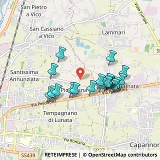 Mappa Via per Corte Guidi, 55100 Lucca LU, Italia (0.814)