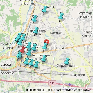 Mappa Via per Corte Guidi, 55100 Lucca LU, Italia (2.262)