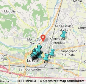 Mappa Via Ludovico Poschi Meuron, 55100 Lucca LU, Italia (1.719)