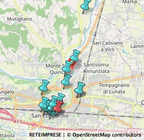Mappa Via Ludovico Poschi Meuron, 55100 Lucca LU, Italia (2.21813)