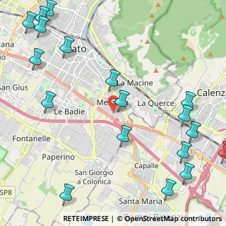 Mappa Via dei Caselli, 59100 Prato PO, Italia (3.21167)